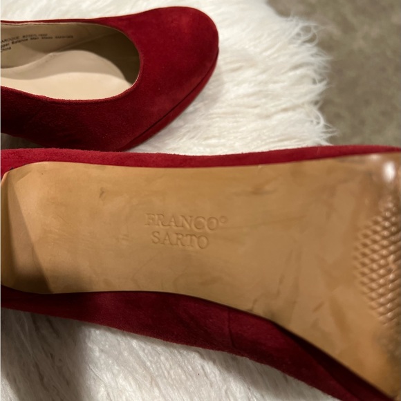 Franco Sarto Burgundy Baroque Pumps - Picture 7 of 16
